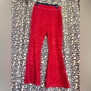 Aerie Red Flared Bottoms